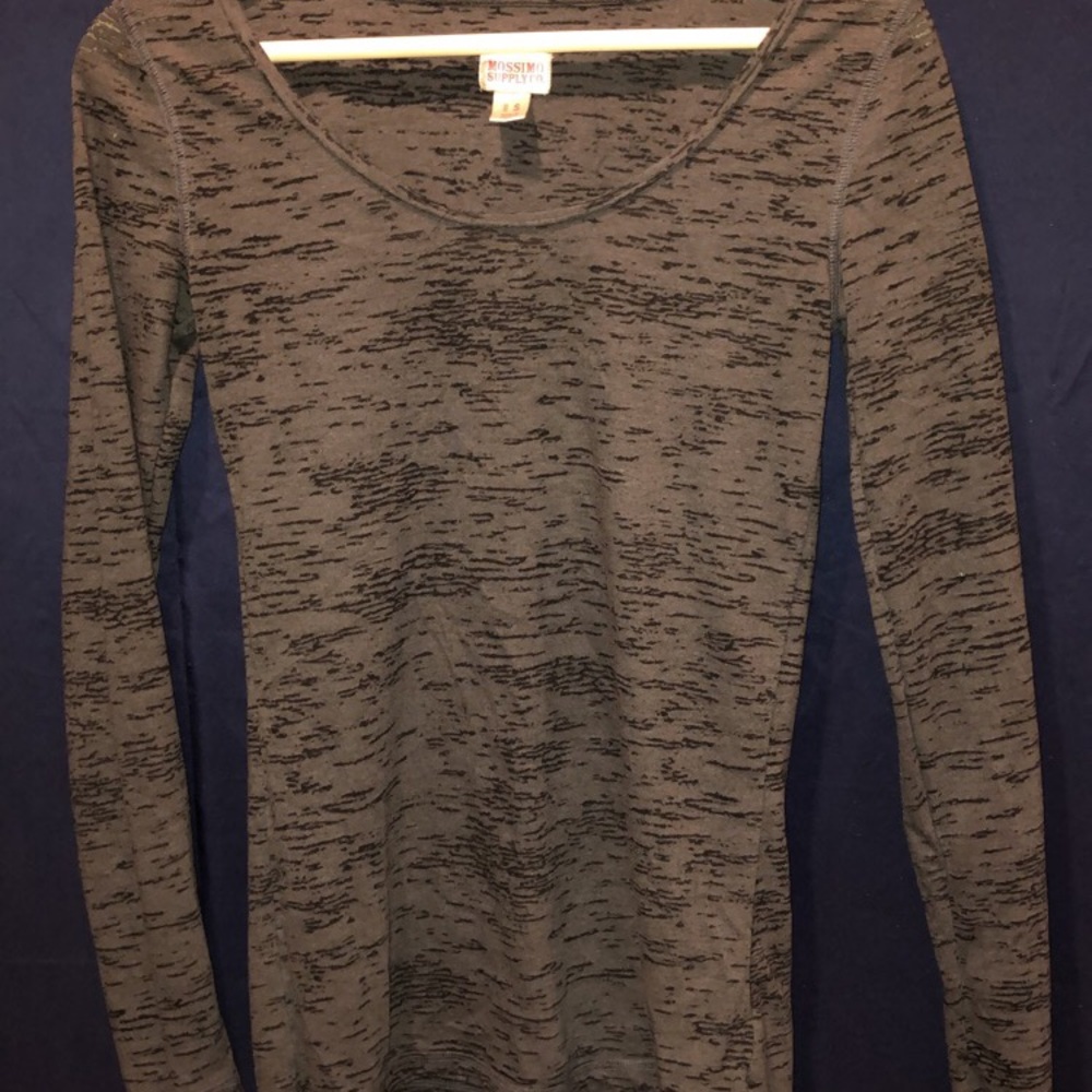 Dark gray long sleeve shirt
